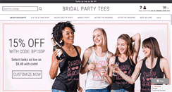 Desktop Screenshot of bridalpartytees.com
